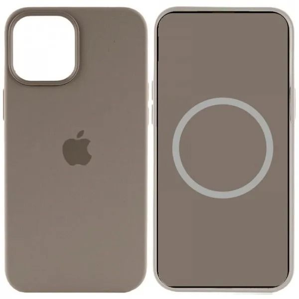 Чохол Apple Silicone Case with Animation & MagSafe iPhone 15 (1:1 original), Clay