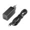 Зарядний пристрій Glasscove 65W GAN 2 TYPE-C + 1 USB + Кабель з Type-C до Type-C 100W 2m (TC-085CCA)