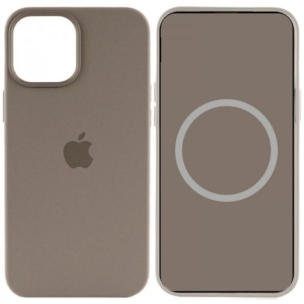 Чохол Apple Silicone Case with Animation & MagSafe iPhone 15 Pro Max (1:1 original),  Clay
