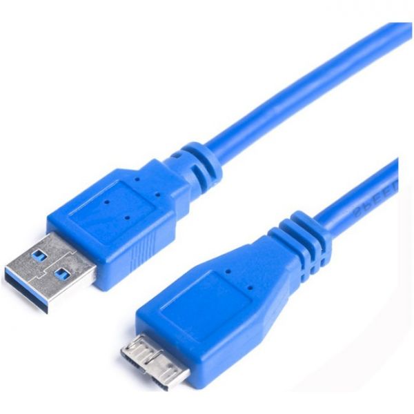 Кабель ProLogix (PR-USB-P-12-30-05m) USB 3.0 AM/MicroBM, Blue, 0,5м