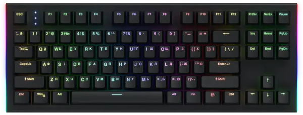 Клавіатура HATOR Gravity X TKL orange (HTK550UA) black