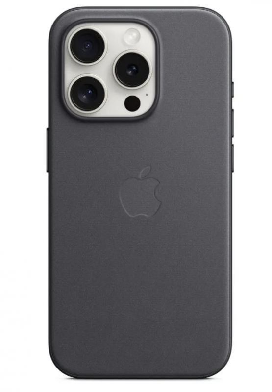 Чохол Apple FineWoven Case with Animation & MagSafe iPhone 15 Pro (1:1 original), Black