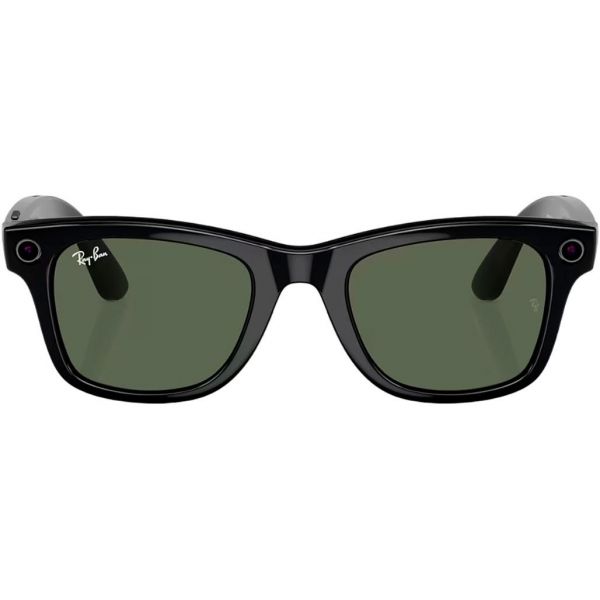 Смарт-окуляри Ray-Ban Meta Wayfarer Shiny Black Frame Green Lenses (RW4006 601/71 50-22)