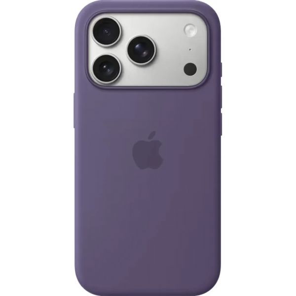 Silicone Case with Button, Animation & MagSafe iPhone 17 Pro Max (1:1 original), Purple Fog