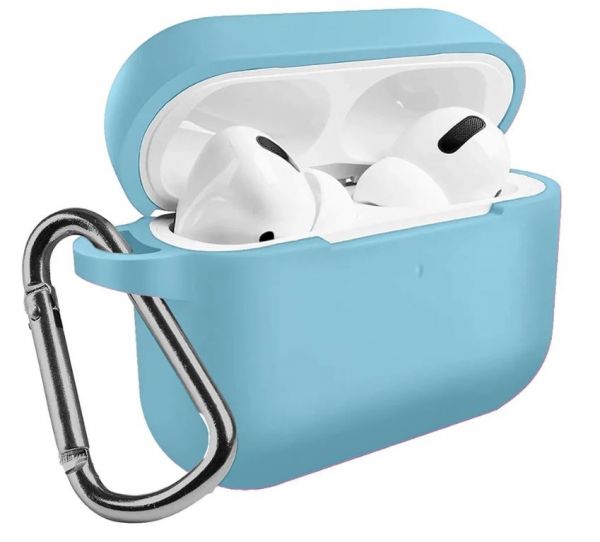 Чохол AirPods Pro 3 Case (з карабіном), Light blue