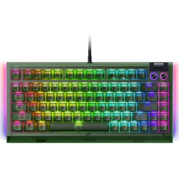 Клавіатура RAZER BlackWidow V4 75%, Phantom Green (RZ03-05003300-R3M1)