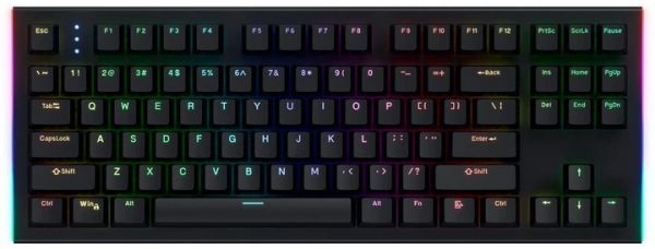 Клавиатура HATOR Gravity X TKL orange (HTK550) black, US Layout