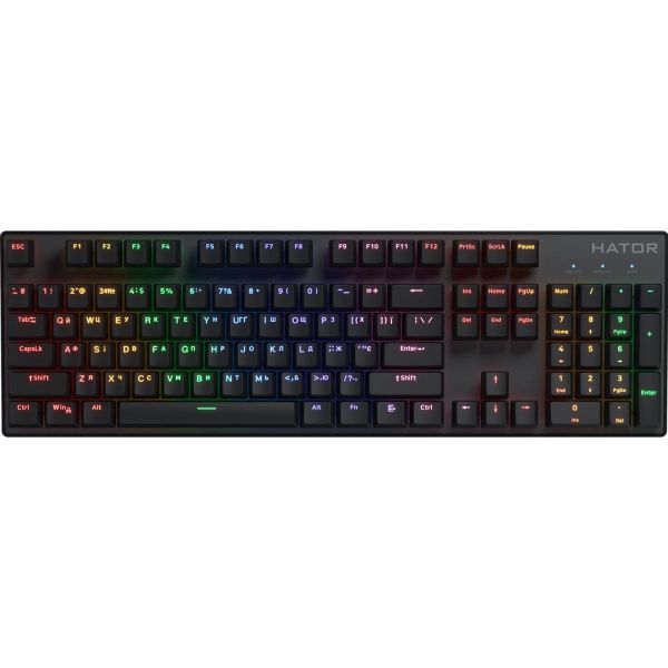 Клавиатура HATOR Icefall Mecha Rainbow (HTK104UA) black