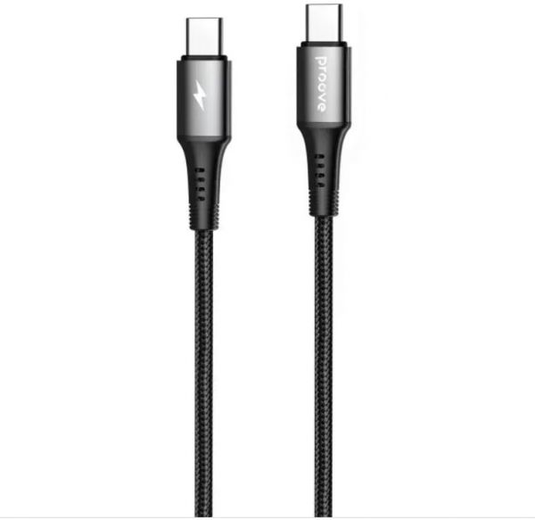 Кабель Proove WireX Type-C to Type-C 60W (1m) (black)