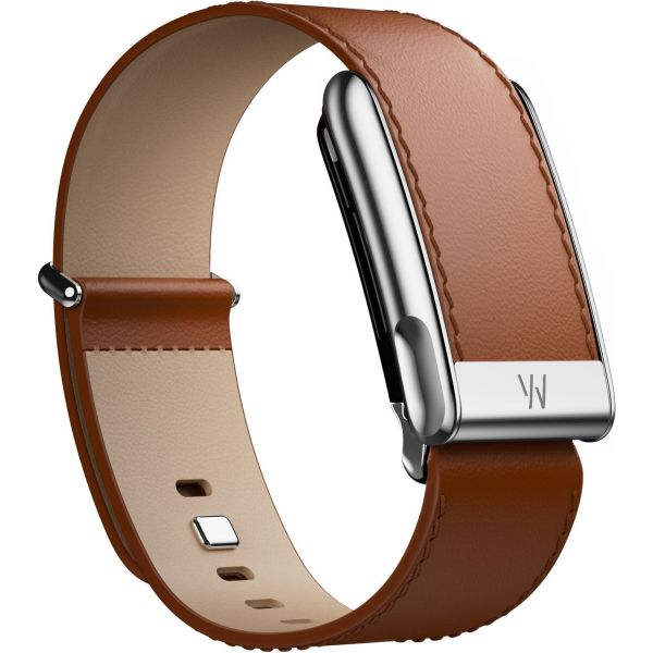 Ремінець WHOOP LeatherLuxe Straight Band | Chestnut/Cream with Titanium - Size S (810114362235)