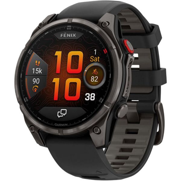 Смарт-годинник Garmin Fenix 8 Pro 47 mm AMOLED Carbon Gray DLC (010-03198-00/01)