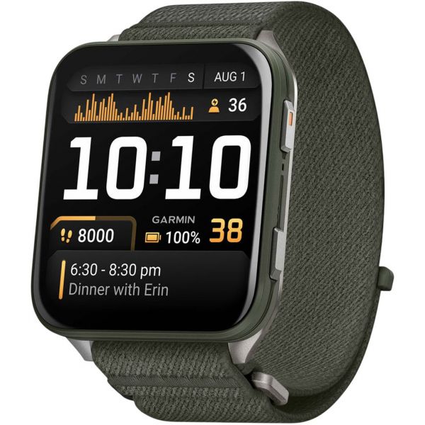 Смарт-годинник Garmin Venu X1 Moss with Tit. Caseback (010-02980-01/03)