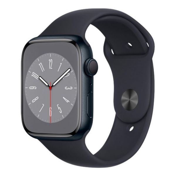 Apple Watch Series 8 GPS 45mm Midnight Aluminium M/L Midnight Sport Band (MNUL3)