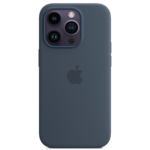 Чохол Apple Silicone Case with MagSafe iPhone 14 Pro (1:1 original) Stormblue