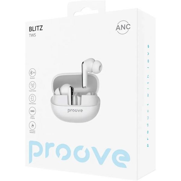 Наушники TWS Proove Blitz TWS with ANC (white)