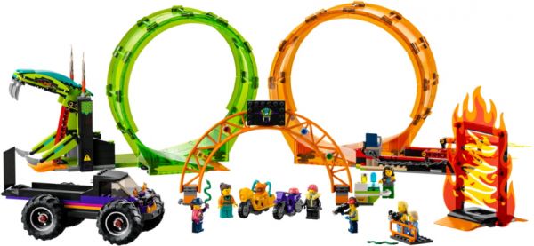 Блоковий конструктор LEGO Подвійна петля каскадерської арени (60339)