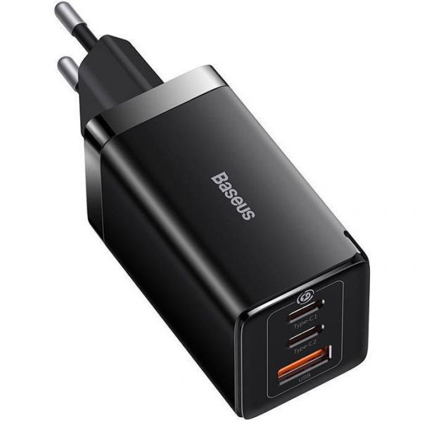 Мережевий зарядний пристрій Baseus GaN5 Pro Fast Charger 65W Black Type-C to Type-C cable (CCGP1202