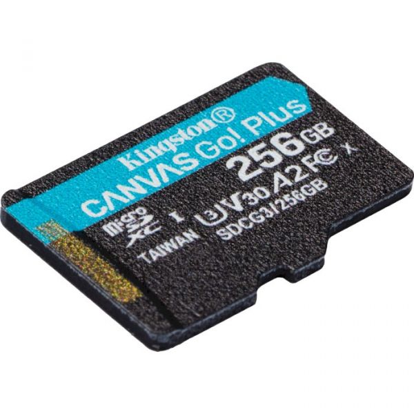 Карта пам'яті Kingston 256 GB microSDXC class 10 UHS-I U3 Canvas Go! Plus (SDCG3/256GBSP)