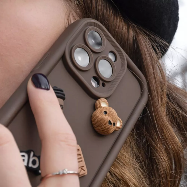 54861  Чохол Pretty Things Case iPhone 15 Pro (brown/baby)