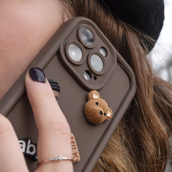 54854  Чохол Pretty Things Case iPhone 13 (brown/baby)