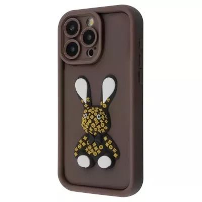 54861  Чохол Pretty Things Case iPhone 15 Pro (brown/rabbit)