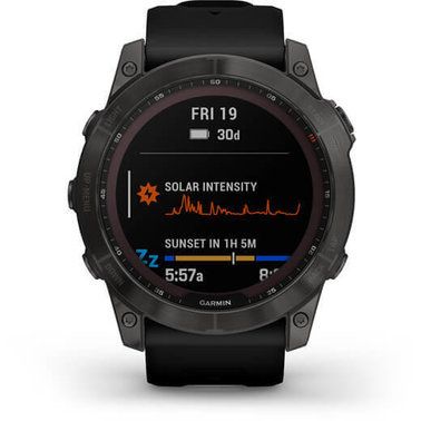 Смарт-годинник Garmin Fenix 7X Sapphire Solar Carbon Gray DLC Titanium Black Bd (010-02541-10/11/34)