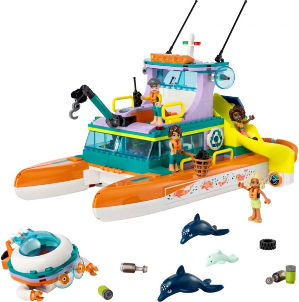 Блоковий конструктор LEGO Friends Човен морської рятувальної бригади (41734)