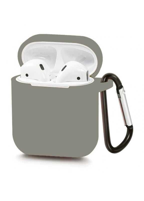 AirPods 2 Case Protection (с карабіном) Dark Grey