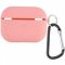 Чохол AirPods 4 Case (з мікрофіброю та карабіном), Pink