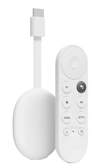Медіаплеєр Google Chromecast HD with Google TV Snow (GA03131)