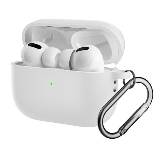 Чохол AirPods Pro 2 Case (з карабіном) White