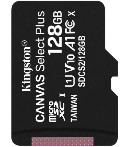 Карта пам'яті Kingston 128 GB microSDXC Class 10 UHS-I Canvas Select Plus (SDCS2/128GBSP)