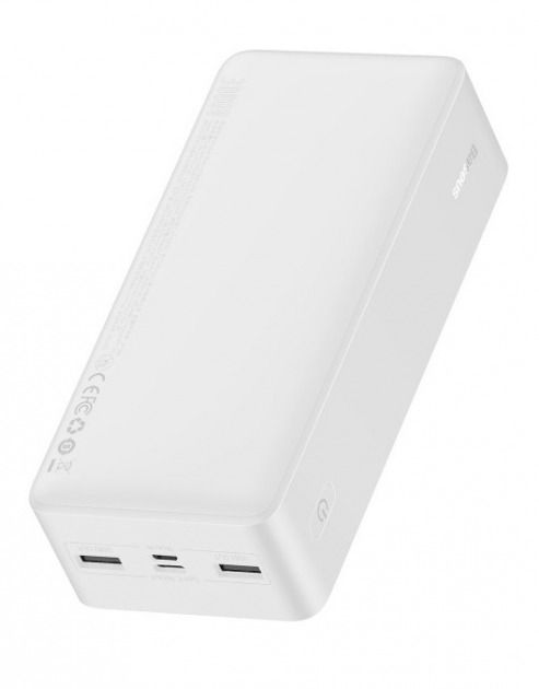 Універсальна мобільна батарея Baseus Bipow Power bank 30000mAh White 15W (9PPDML-K02)
