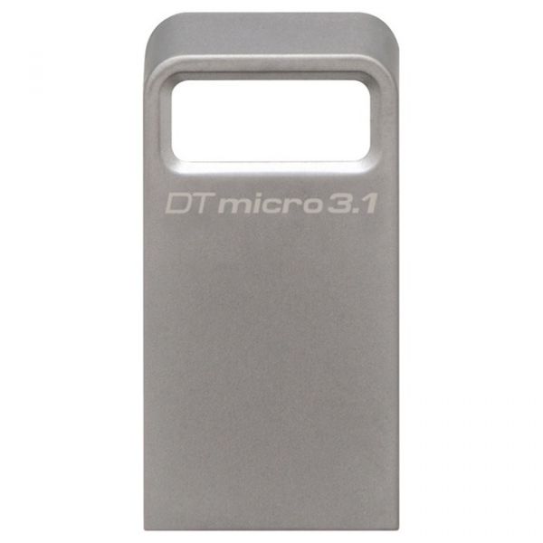 USB флеш накопичувач 64GB Kingston DataTraveler Micro 3.1 Metal Silver (DTMC3/64GB)