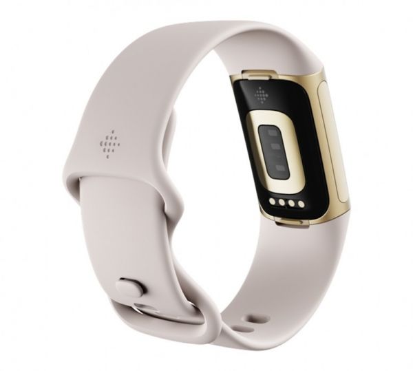 Фітнес-браслет Fitbit Charge 5 Lunar White/Soft Gold Stainless Steel (FB421GLWT)