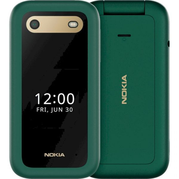 Мобільний телефон Nokia 2660 Flip Green (1GF011PPJ1A05)