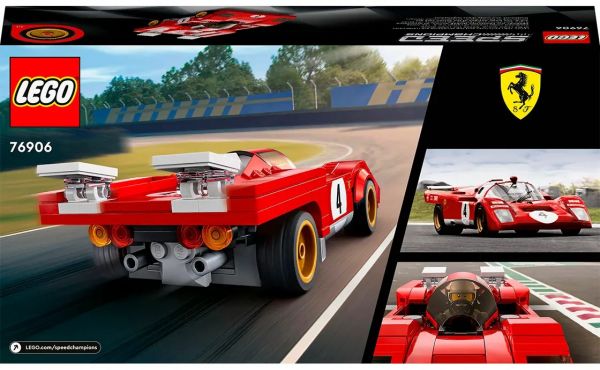 Авто-конструктор LEGO Speed Champions 1970 Ferrari 512 M 291 деталь (76906)