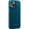 Чехол Pitaka MagEZ Case 4 Twill 1500D Black/Blue for iPhone 15 Pro Max (KI1508PM)