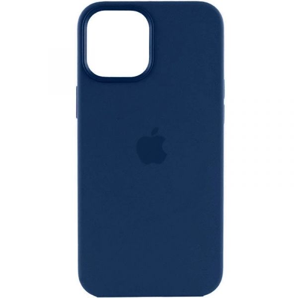 Чохол Apple Silicone Case with Animation & MagSafe iPhone 15 Pro Max (1:1 original), Storm Blue