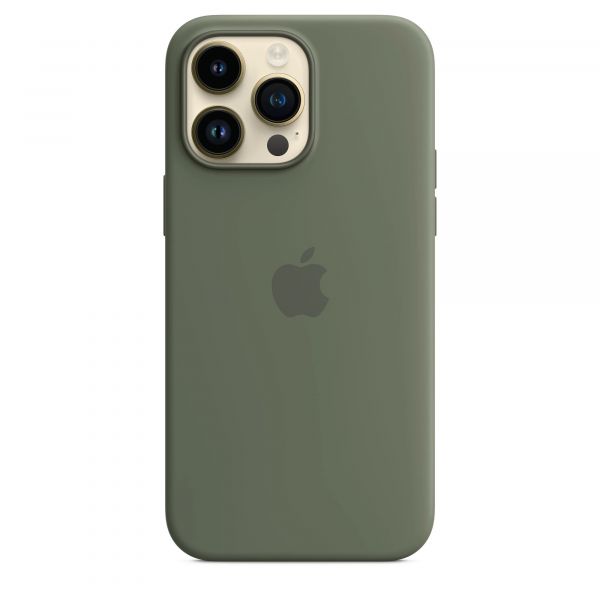 Чохол Apple Silicone Case with MagSafe iPhone 14 Pro Max (1:1 original) Olive