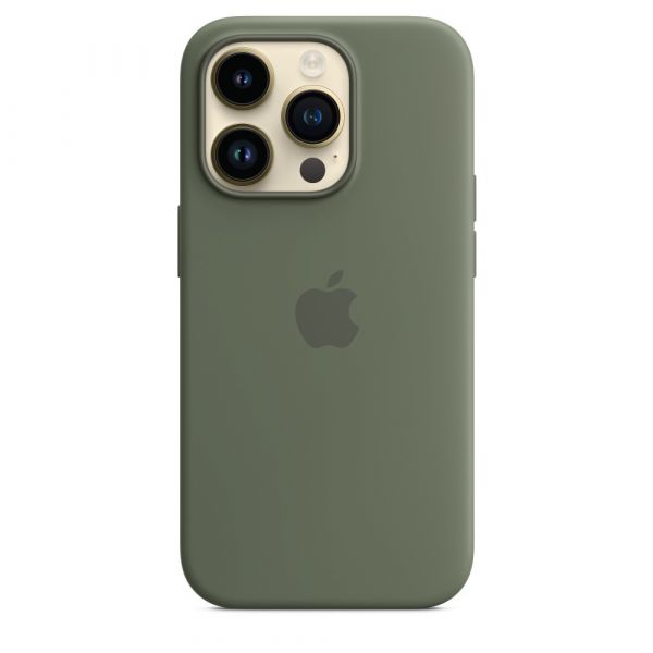 Чохол Apple Silicone Case with MagSafe iPhone 14 Pro (1:1 original) Olive