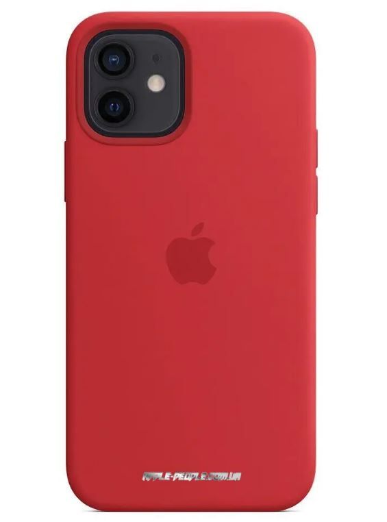 Чехол Apple Silicone Cace Red with MagSafe iPhone 12 Pro