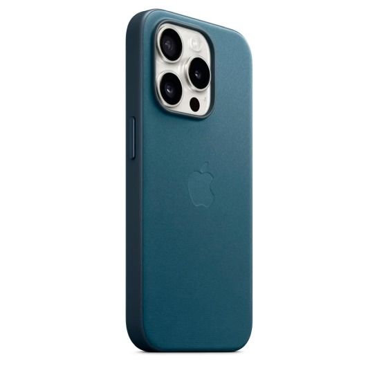 Чохол Apple FineWoven Case with Animation & MagSafe iPhone 15 Pro Max (1:1 original), Pacific Blue