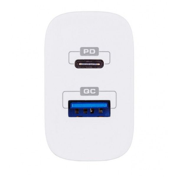 Зарядний пристрій Glasscove TC-012APQ20 20W 2-Port Type-C + USB