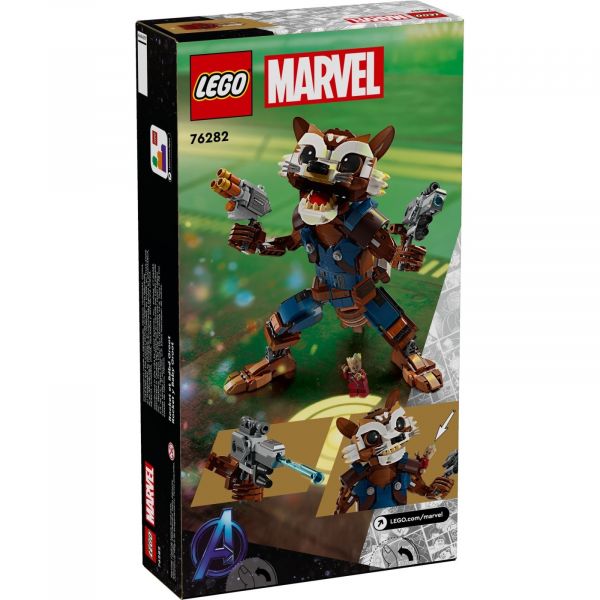 Блоковий конструктор LEGO Marvel Avengers Ракета й малюк Ґрут (76282)