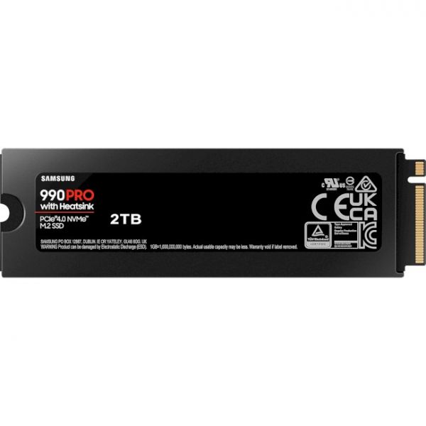 SSD накопичувач Samsung 990 PRO with Heatsink 2 TB (MZ-V9P2T0CW)