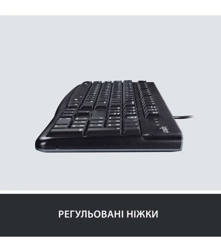 Клавиатура Logitech K120 Black (920-002643) for Business Укр