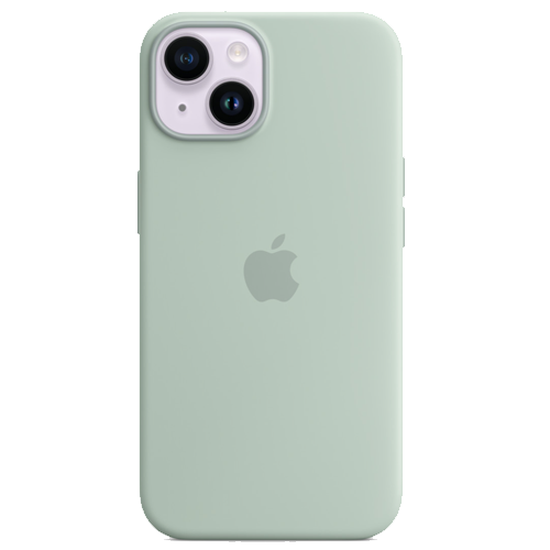 Чохол Apple Silicone Case with MagSafe iPhone 14 (1:1 original) Succulent