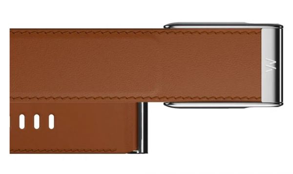 WHOOP 5.0 MG Life LeatherLuxe St. Band | Chestnut/Cream with Tit. - Size S (+12 мес.подп.)