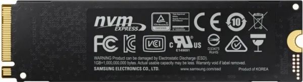 SSD накопичувач 1ТB Samsung 970 EVO Plus M.2 PCIe 3.0 x4 V-NAND MLC (MZ-V7S1T0BW)